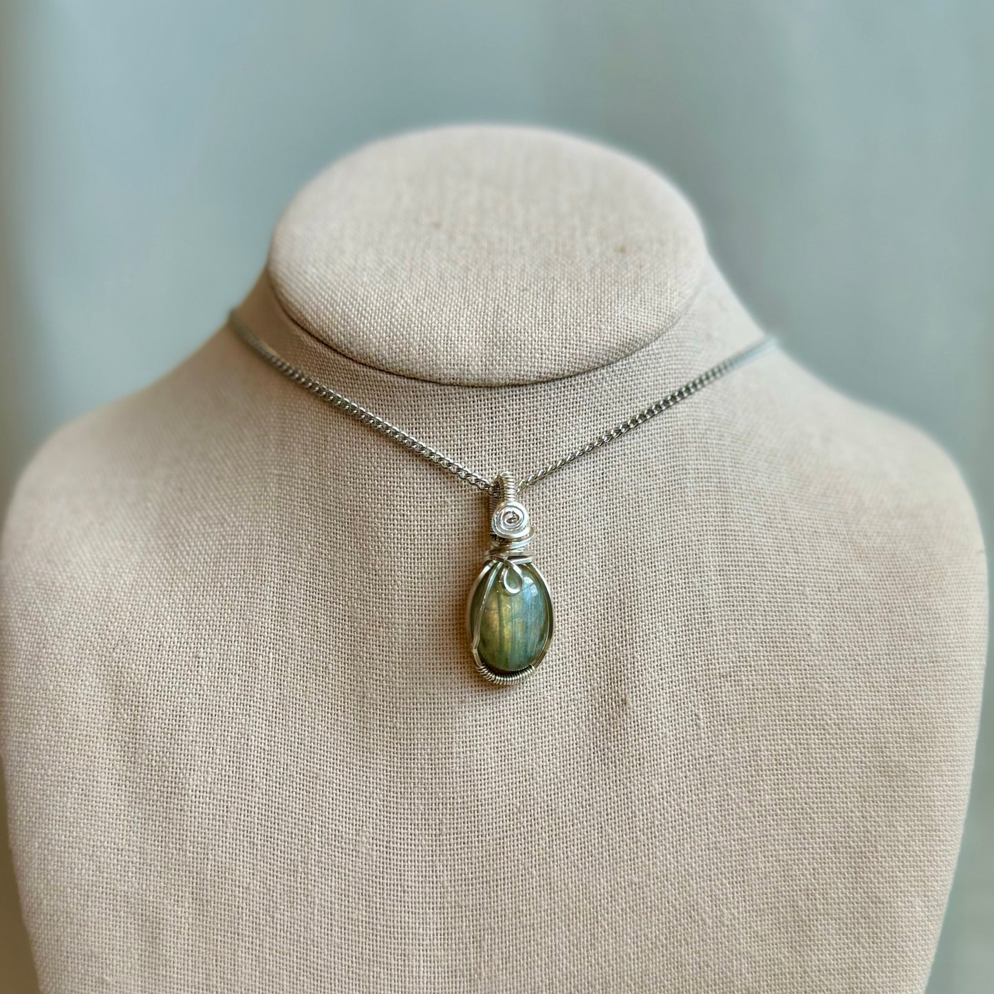 Labradorite “Soul Bloom” Mini Pendant