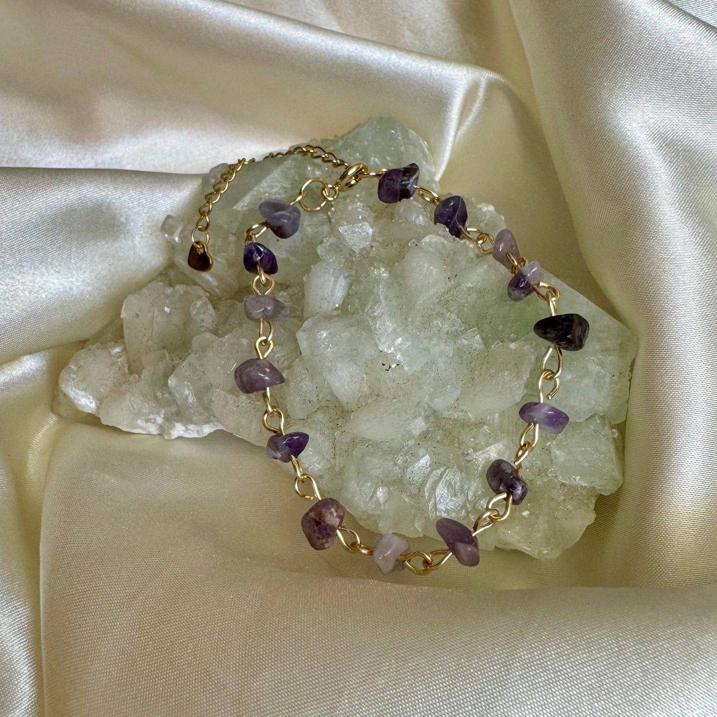 Amethyst Anklet