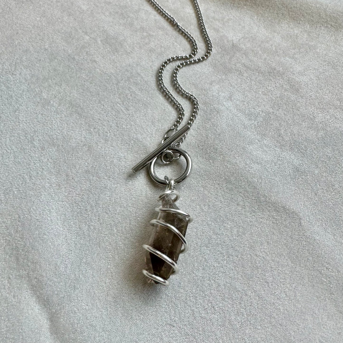 Smoky Quartz Toggle Choker