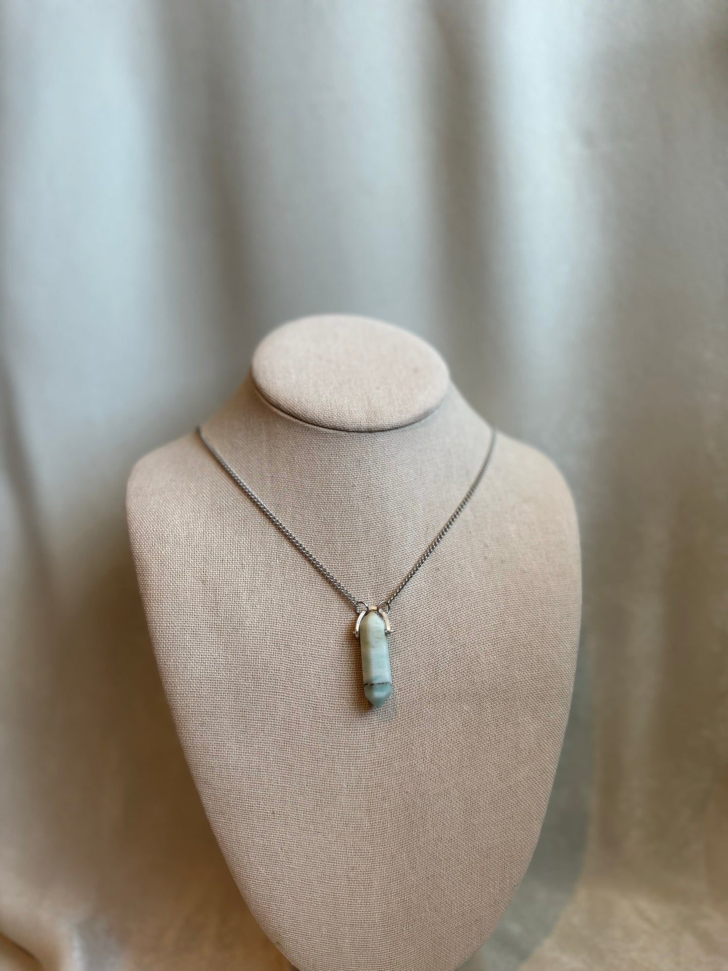 Amazonite Stainless Steel Pendant