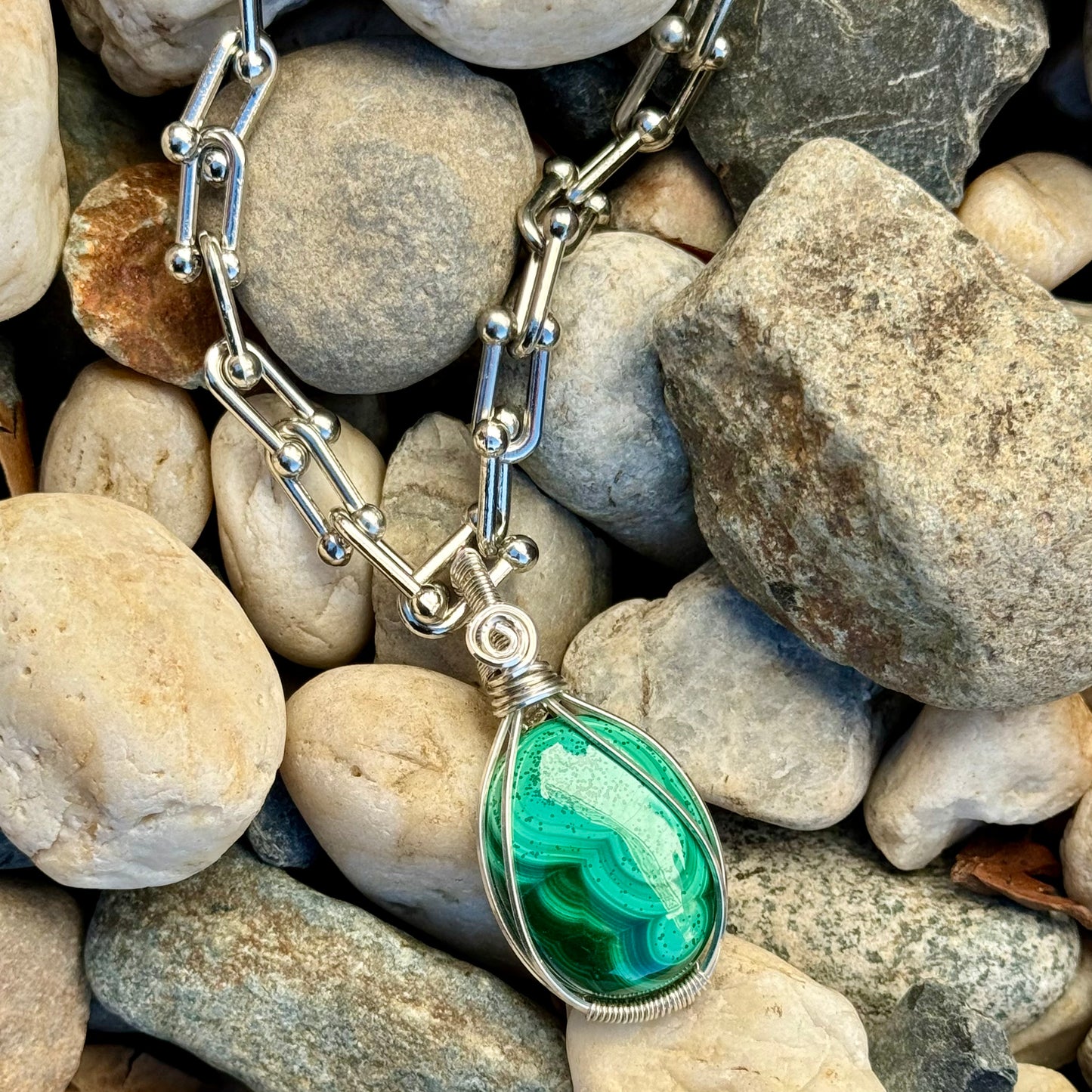 Malachite Statement Pendant