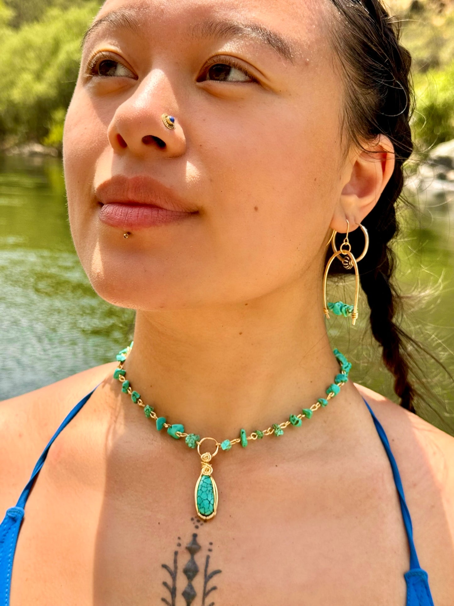 Turquoise Beaded Choker