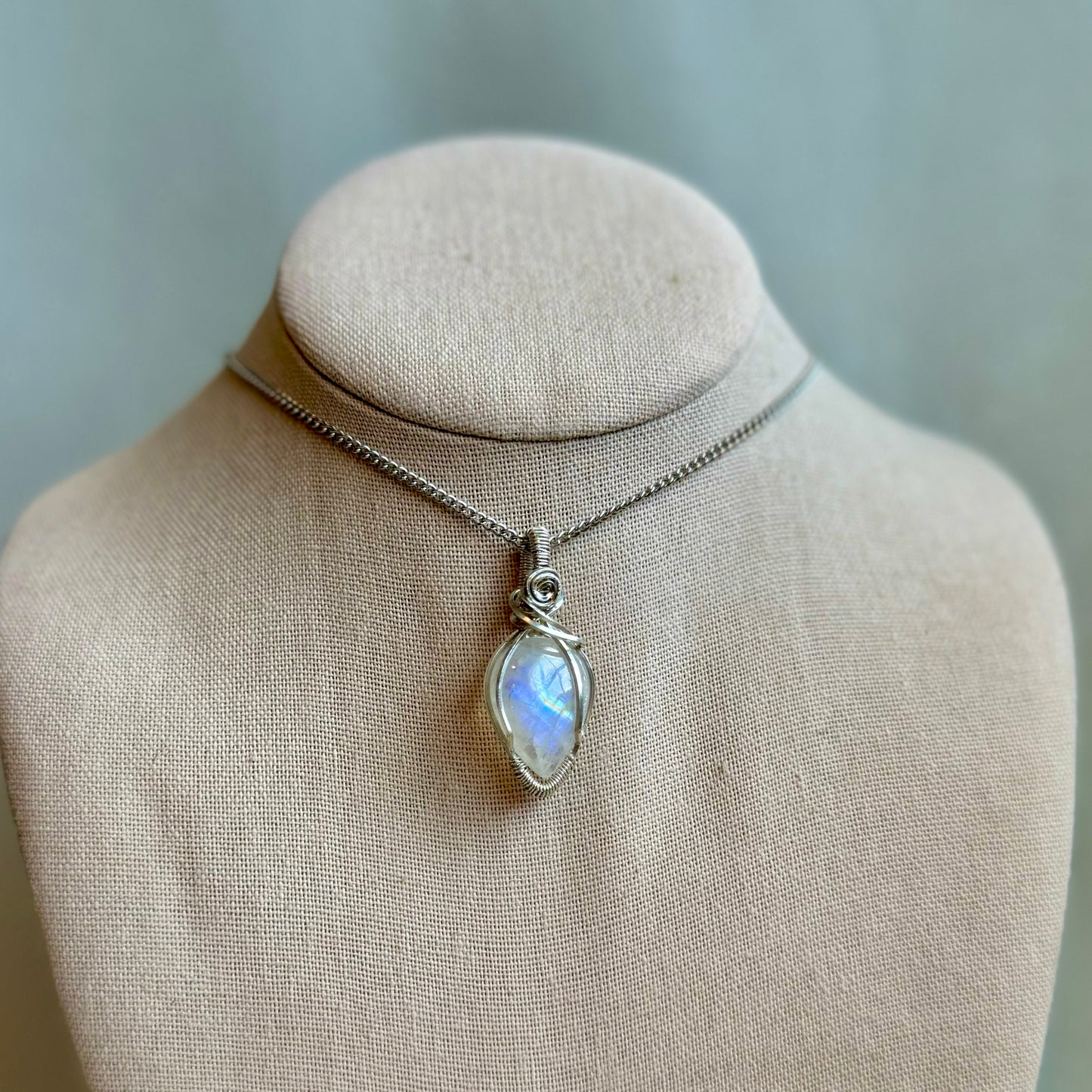 Moonstone “New Moon” Pendant