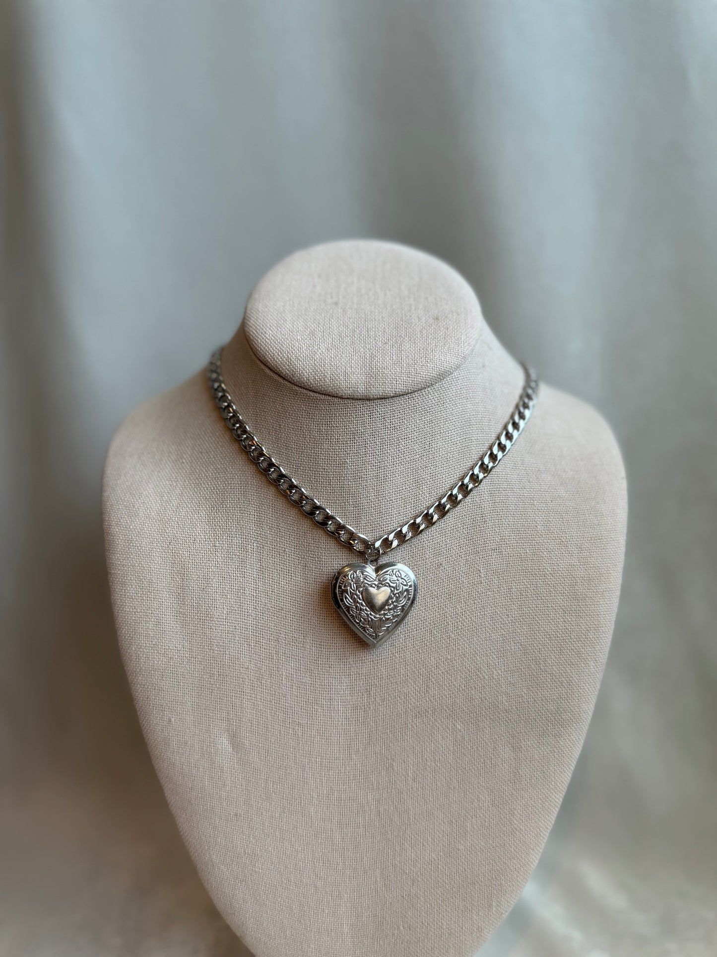 Large Heart Locket Pendant