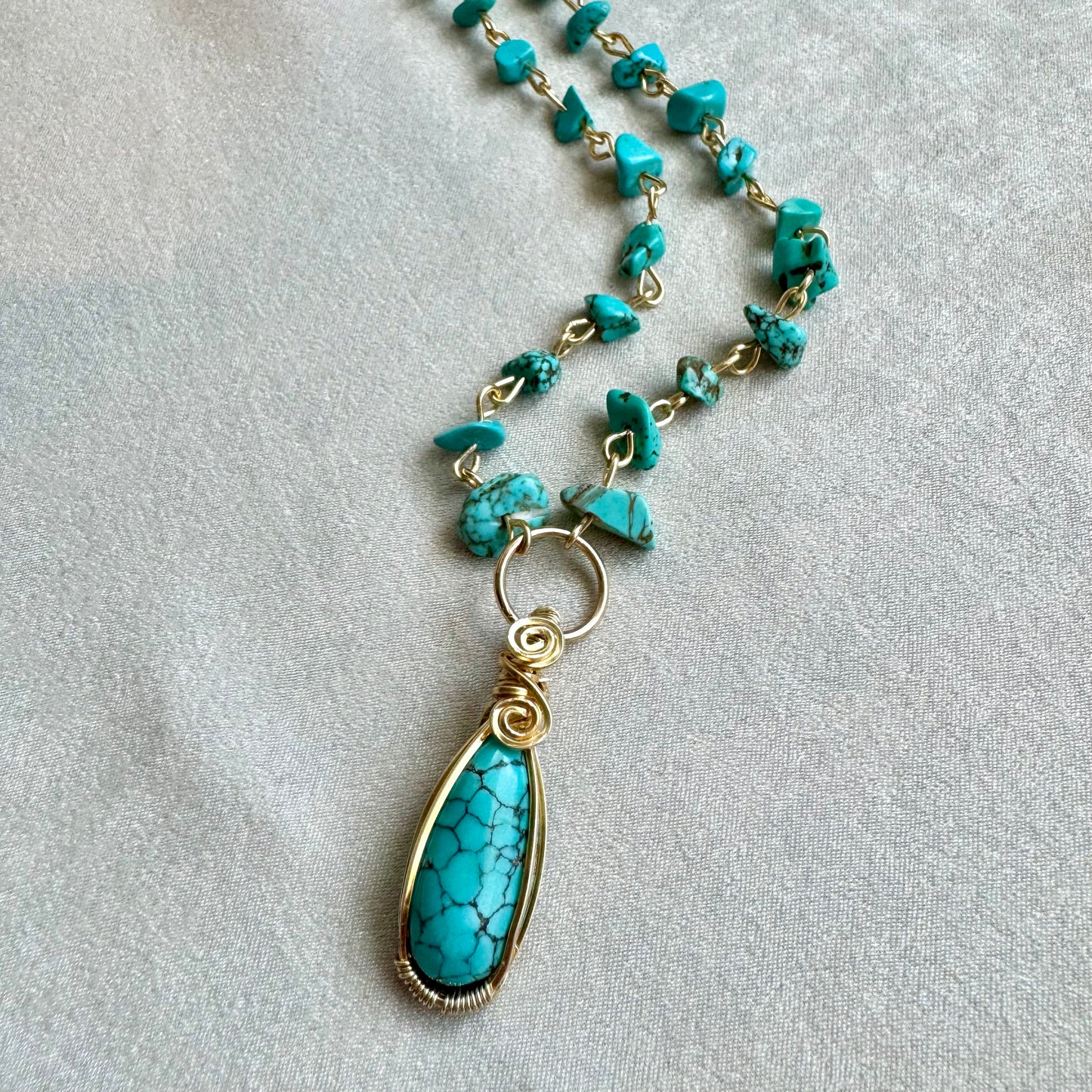 Turquoise Beaded Choker
