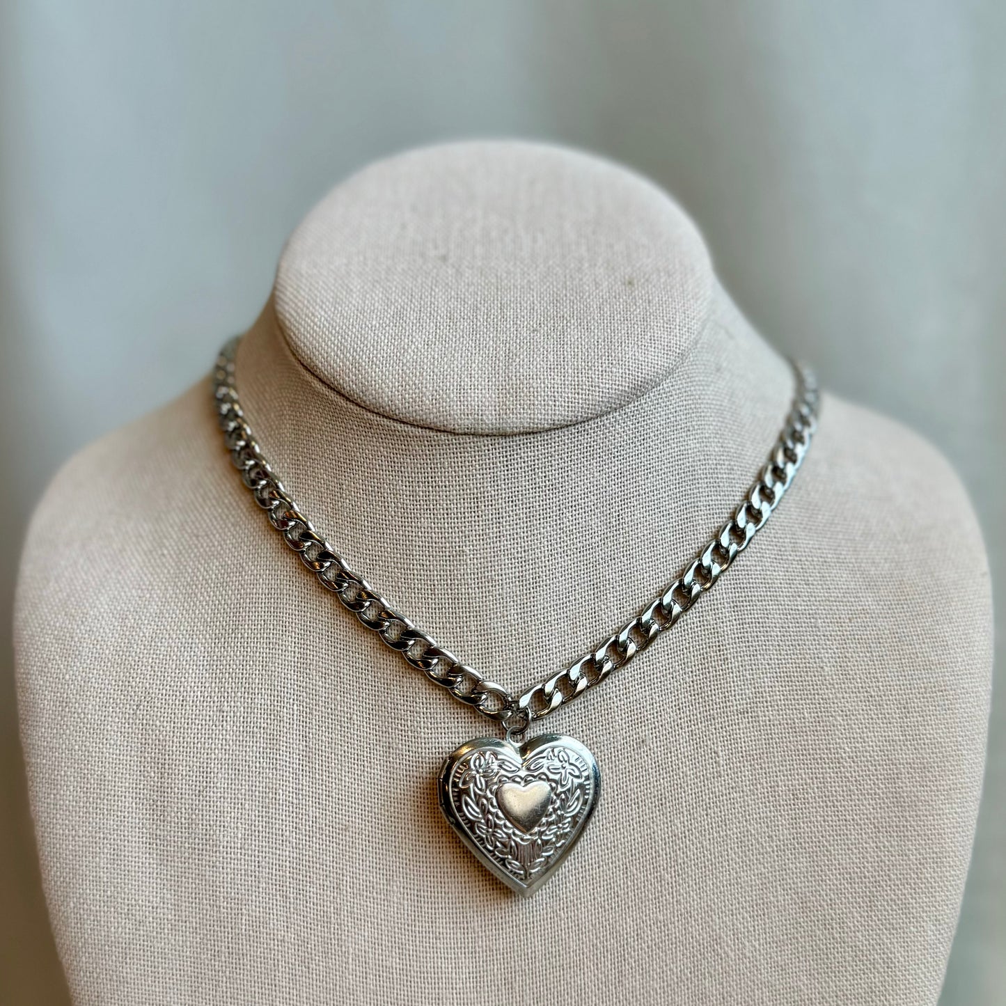 Large Heart Locket Pendant