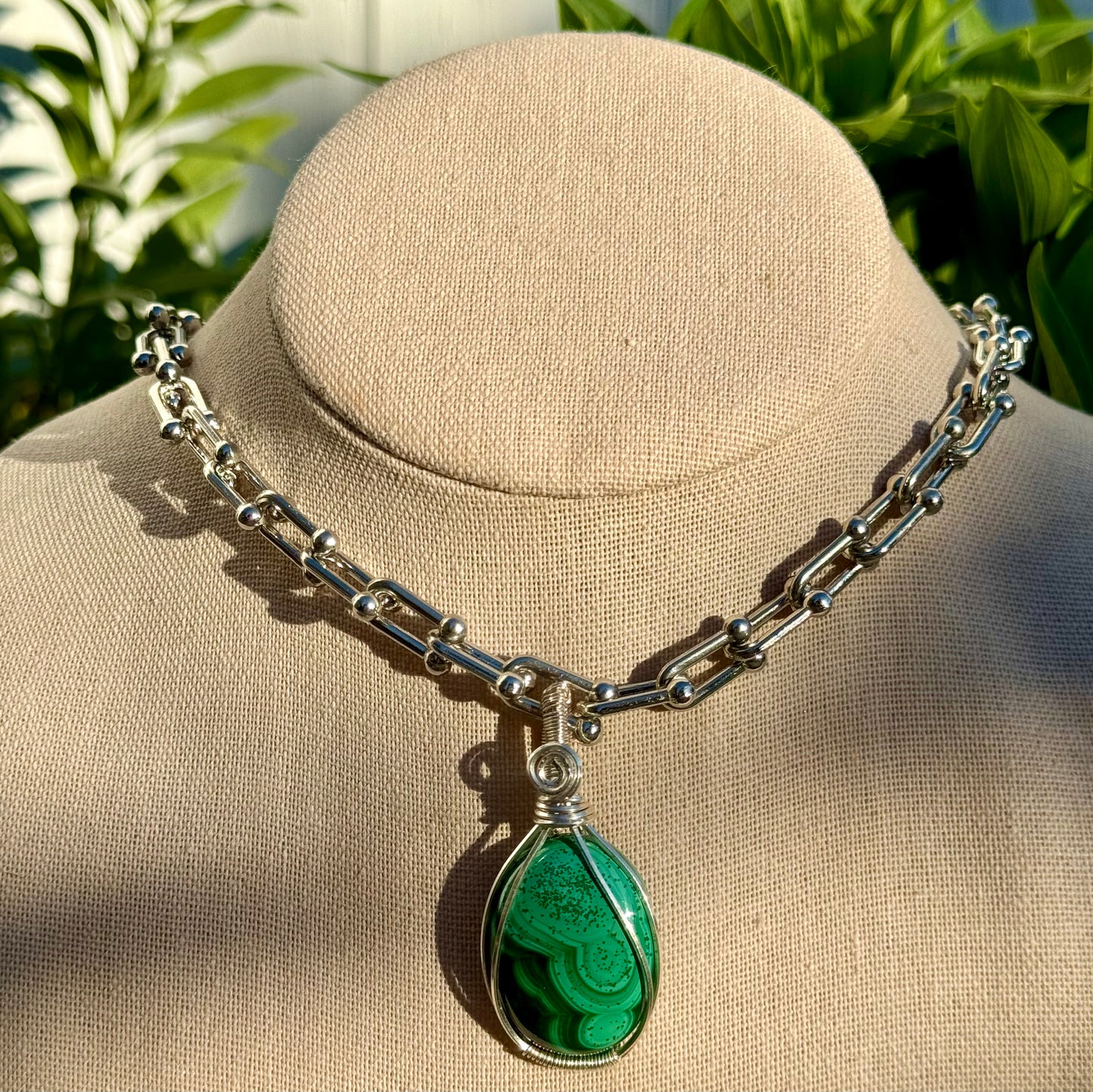 Malachite Statement Pendant