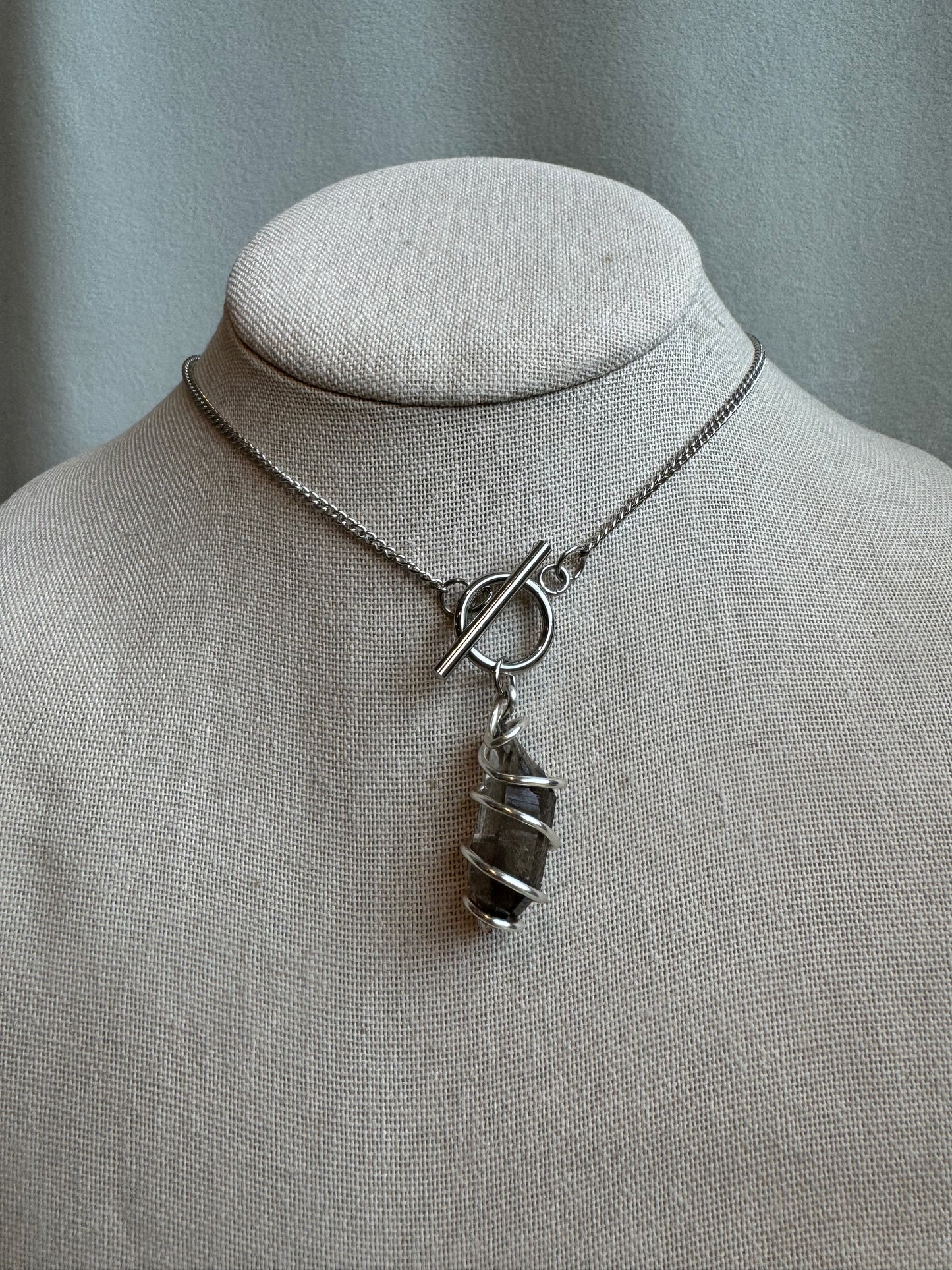 Smoky Quartz Toggle Choker
