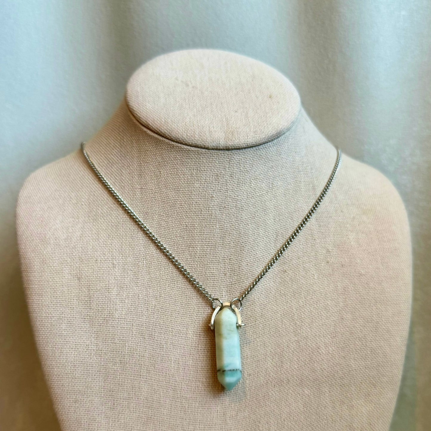 Amazonite Stainless Steel Pendant