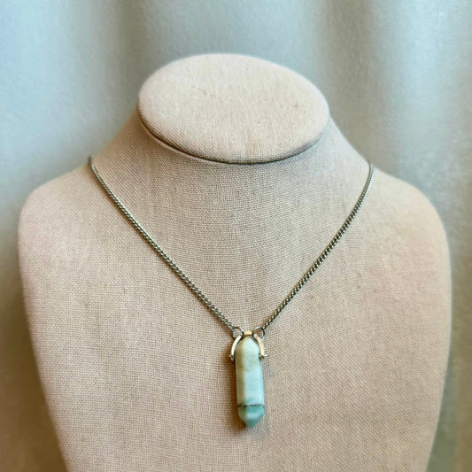 Amazonite Stainless Steel Pendant