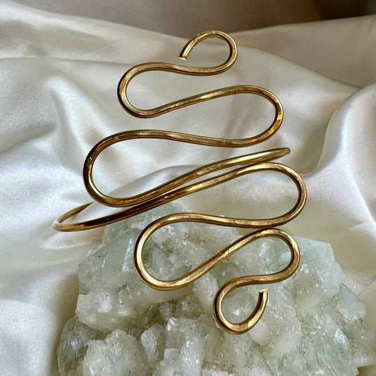 Abstract Snake Arm Cuff