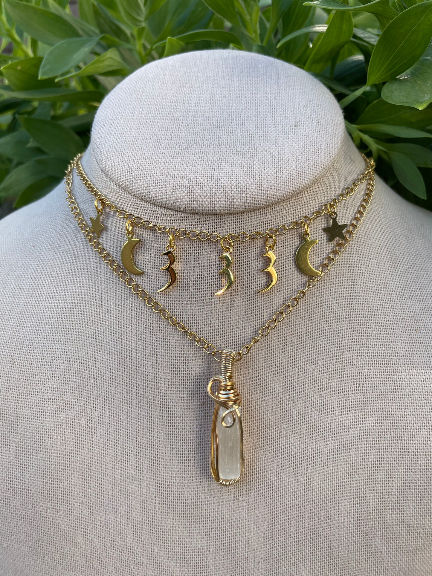 Selenite “Recharge” Mini Pendant