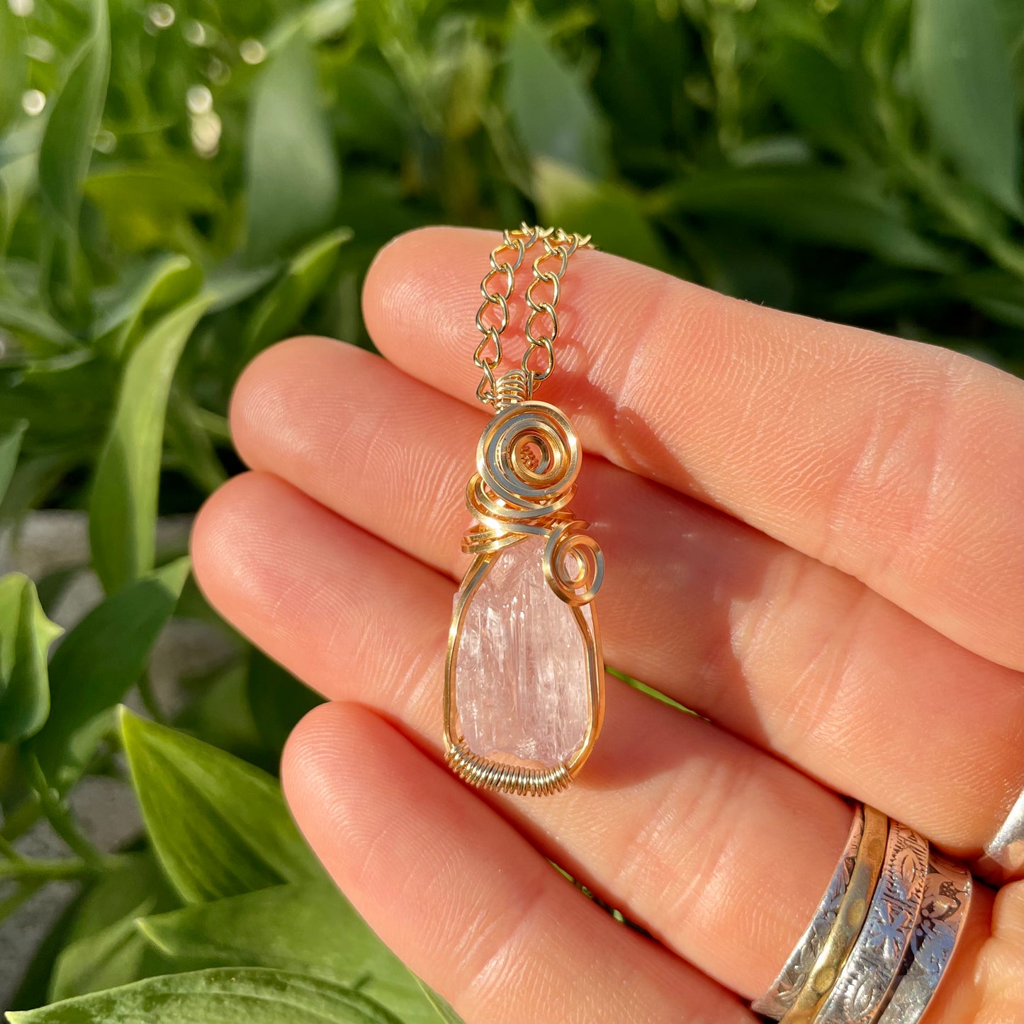 Kunzite “Divine Love” Mini Pendant
