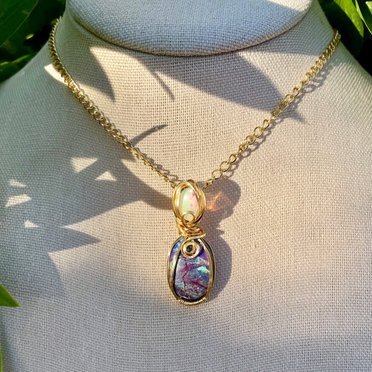 Mojave Turquoise x Opal “Awakening” Pendant