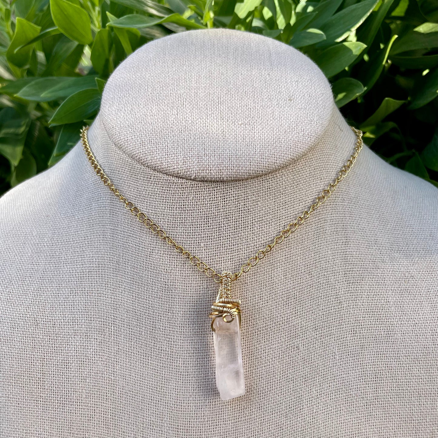 Rose Quartz “Tender” Pendant