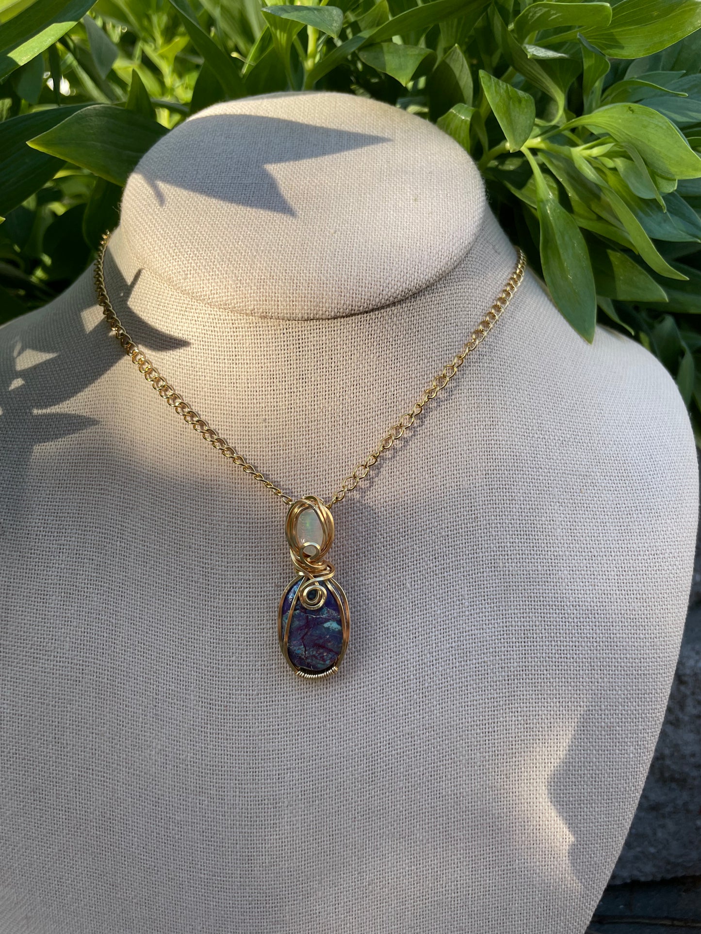 Mojave Turquoise x Opal “Awakening” Pendant