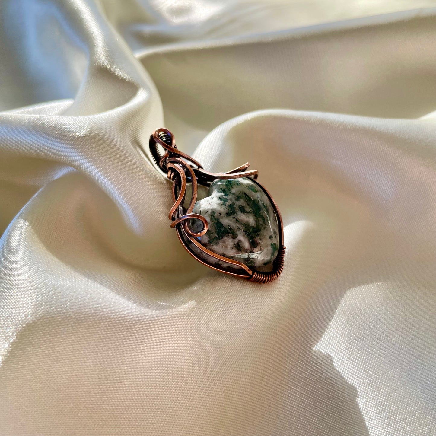 Moss Agate "Nurturer" Pendant