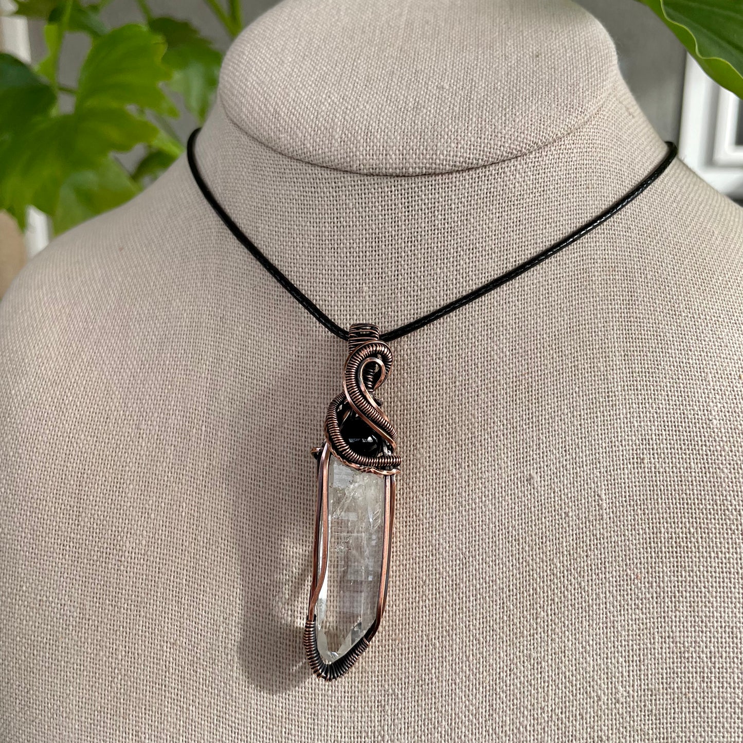 Lumerian Quartz x Onyx “Duality” Pendant