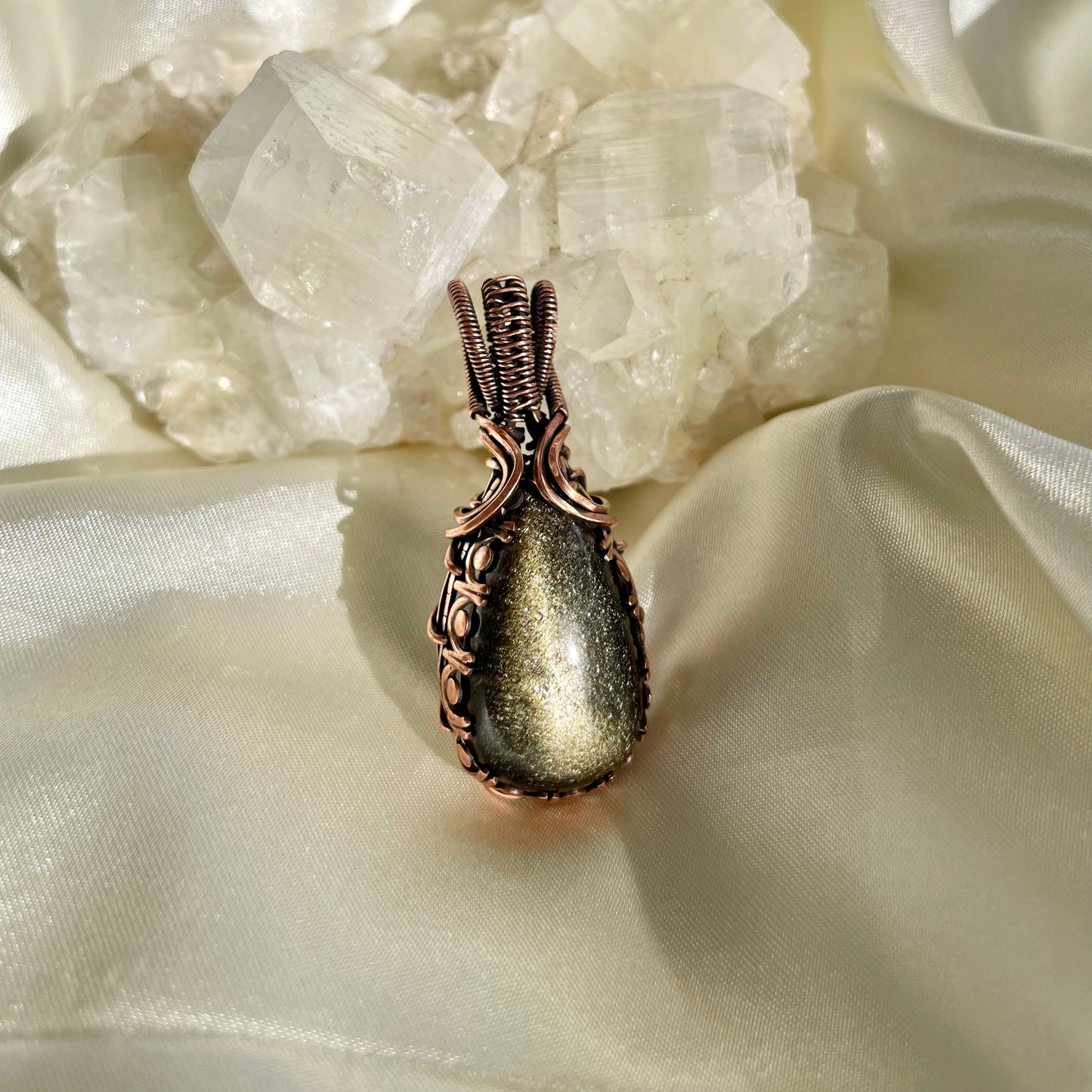 Gold Sheen Obsidian “Shadow Work” Pendant