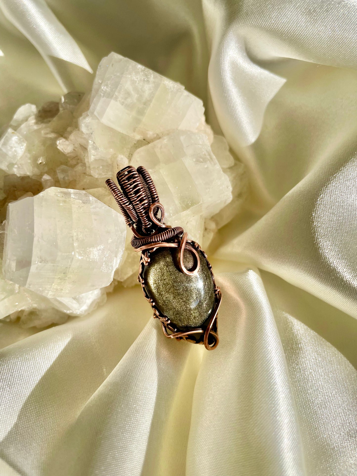 Gold Sheen Obsidian “Shadow Work” Pendant