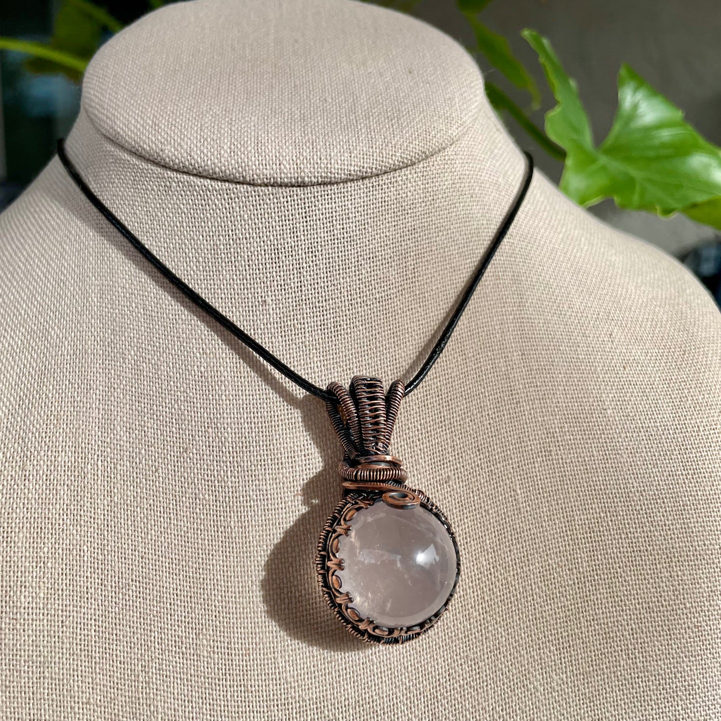 Rose Quartz “Orb” Pendant
