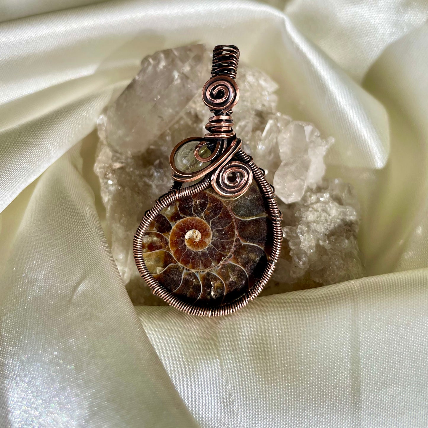 Ammonite x Citrine “Ascension” Pendant
