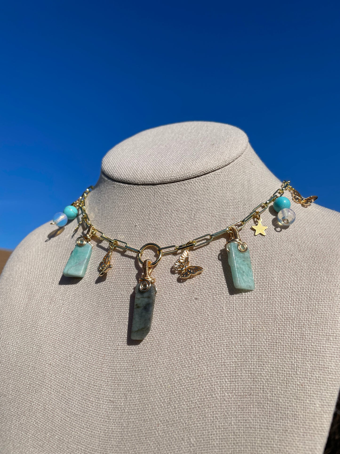 Multi-stone “Rebirth” Choker