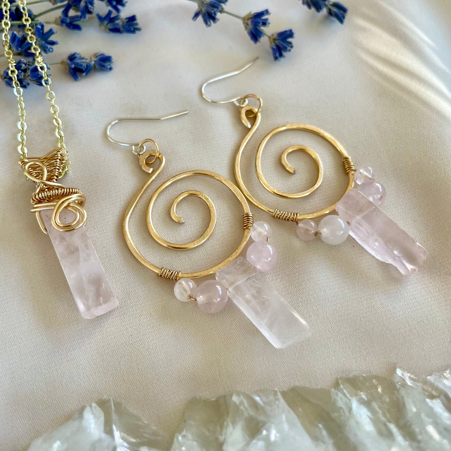 Rose Quartz “Compassion” Matching Set