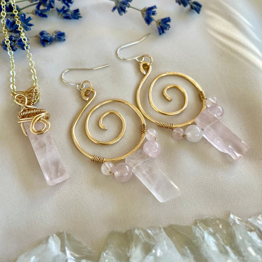 Rose Quartz “Compassion” Matching Set