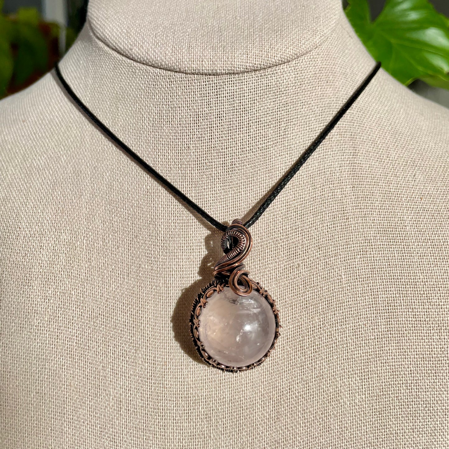 Rose Quartz “Orb” Pendant