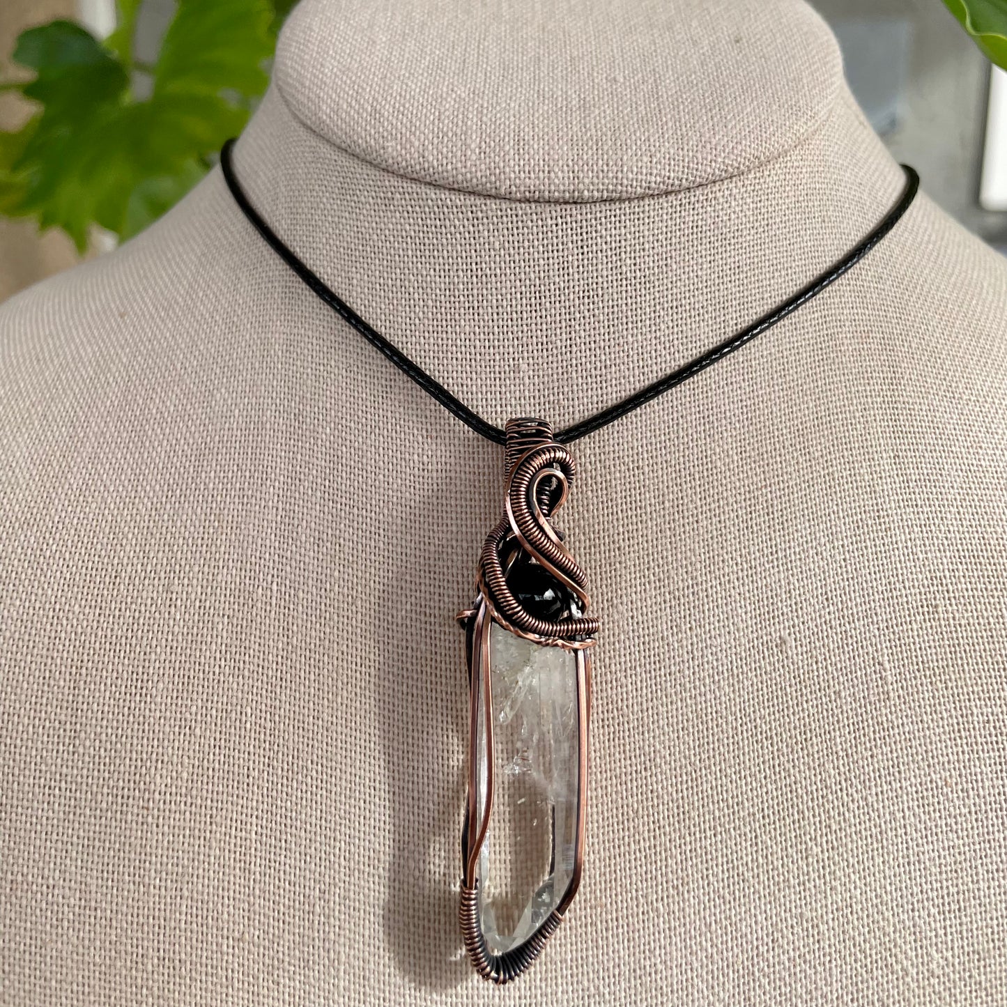Lumerian Quartz x Onyx “Duality” Pendant