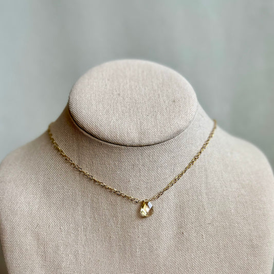 Citrine Teardrop Choker