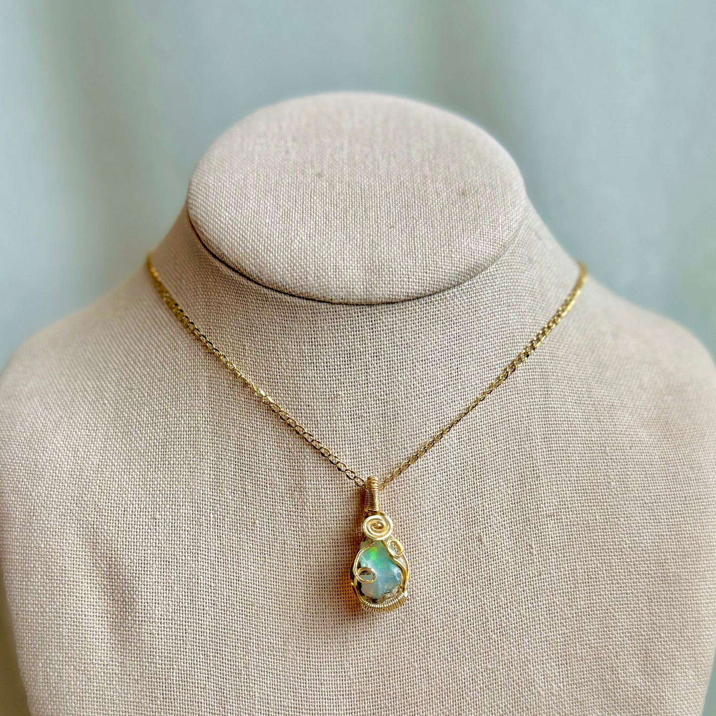 Ethiopian Opal “Solaris” Mini Pendant