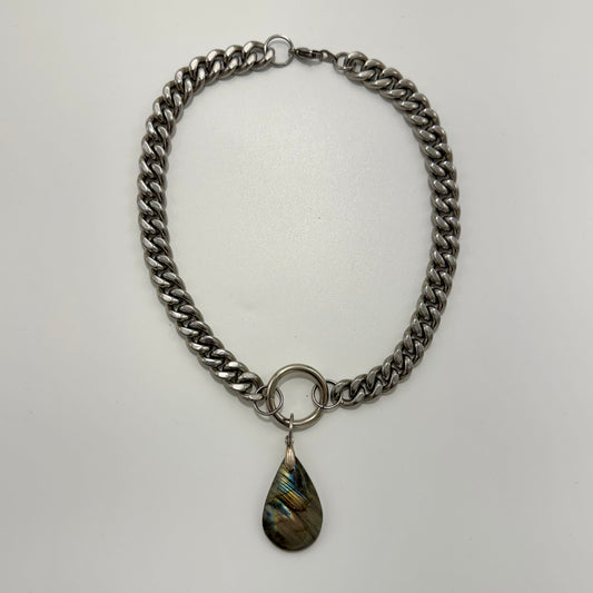 Labradorite “O” Ring Choker