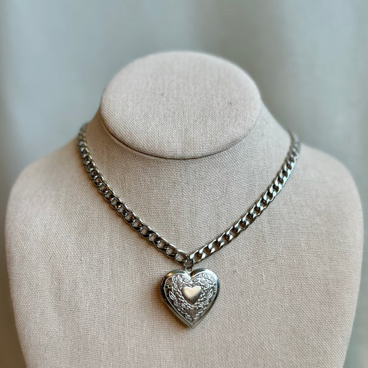 Large Heart Locket Pendant