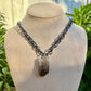 Smoky Quartz Gunmetal Pendant