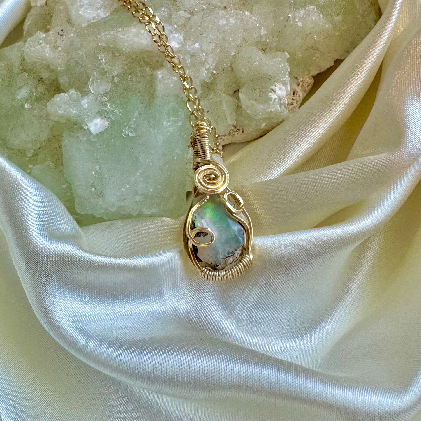 Ethiopian Opal “Solaris” Mini Pendant