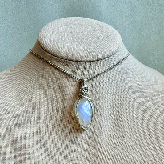 Moonstone “New Moon” Pendant