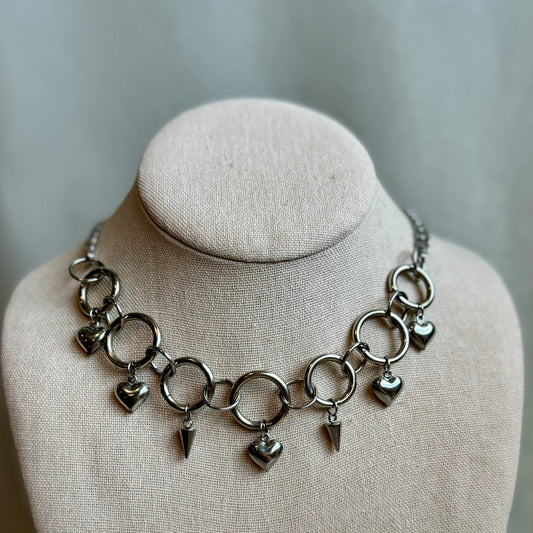 Multi-Heart “O” Ring Choker