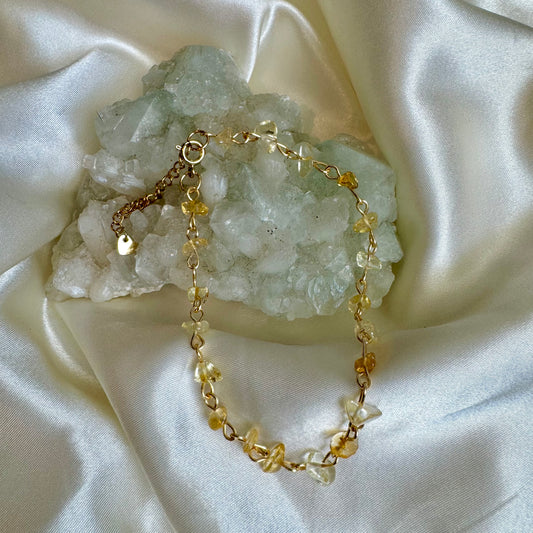 Citrine Anklet