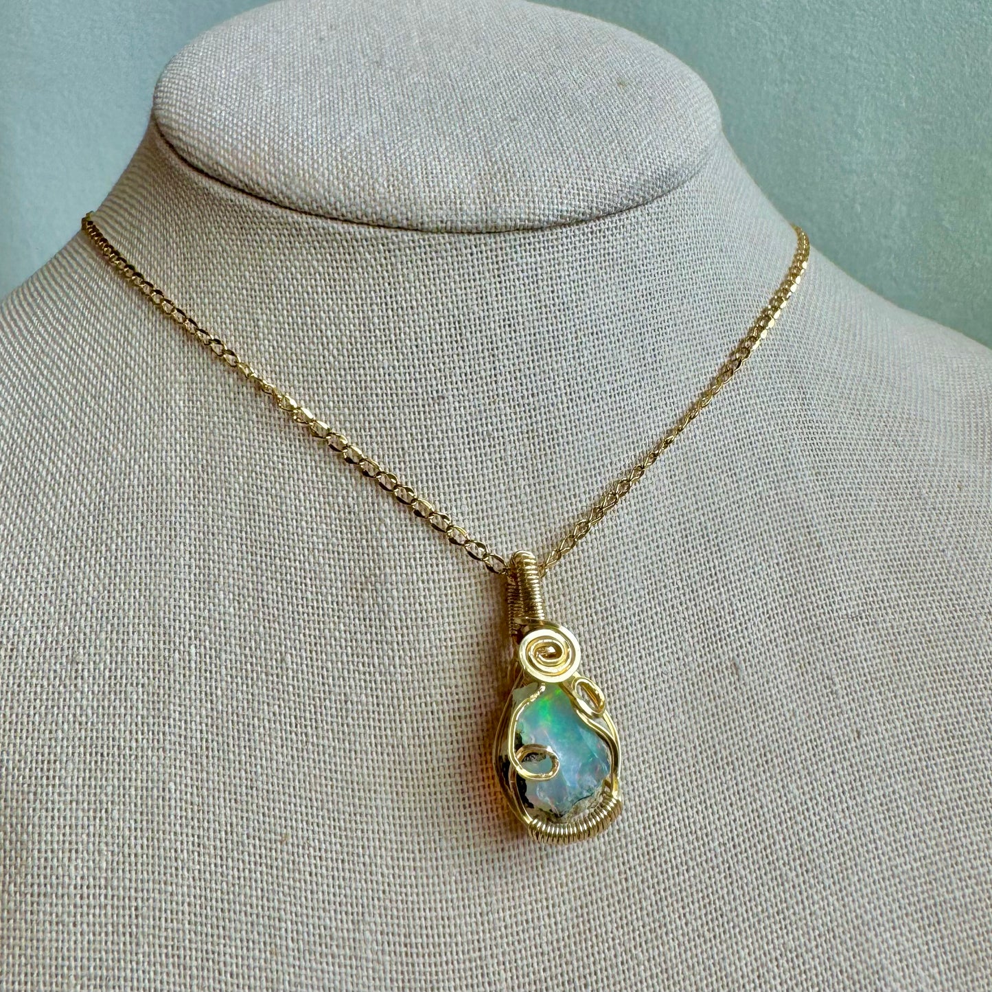 Ethiopian Opal “Solaris” Mini Pendant