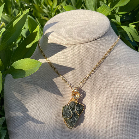 Moldavite “Expansion” Pendant