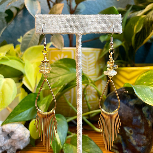 Citrine Teardrop Earrings