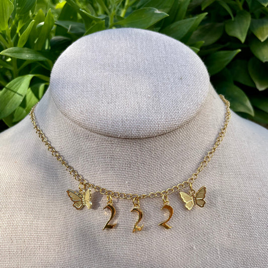 Angel Numbers “222” Choker