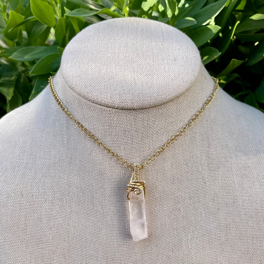 Rose Quartz “Tender” Pendant