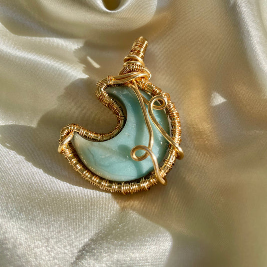 Amazonite "Moonchild" Pendant
