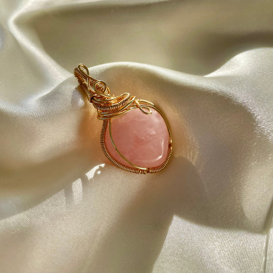 Rose Quartz "Compassion" Pendant