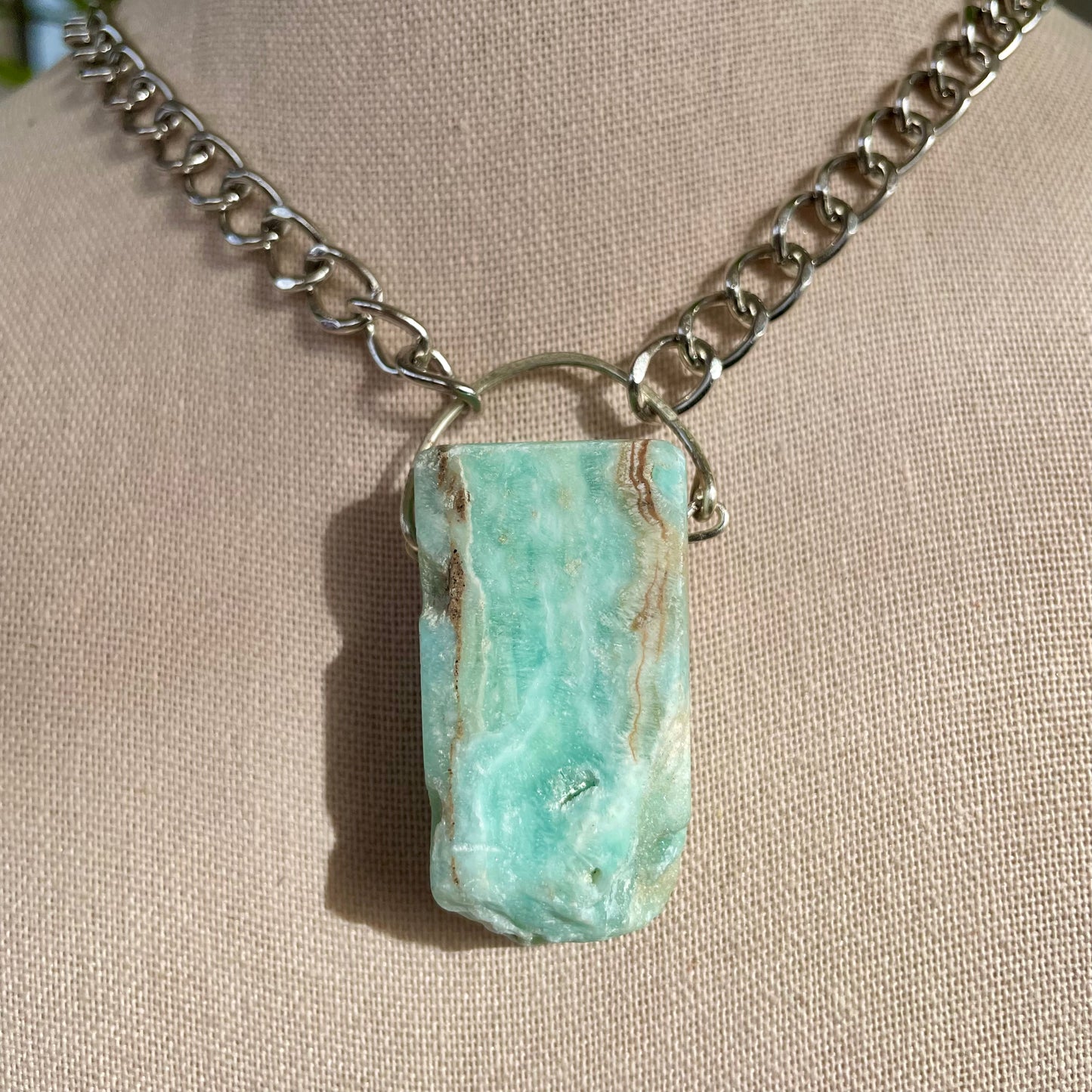 Caribbean Calcite Chunky Chain Necklace