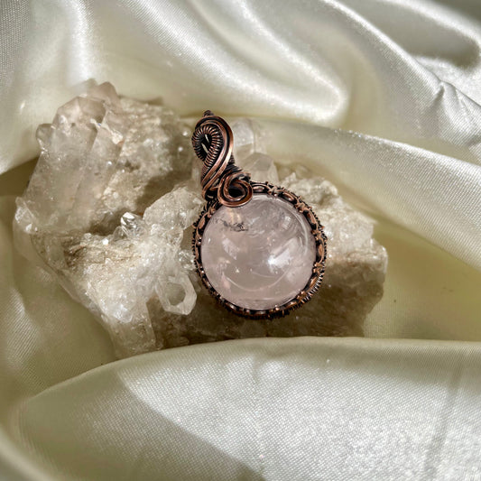Rose Quartz “Orb” Pendant