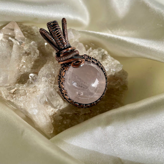 Rose Quartz “Orb” Pendant